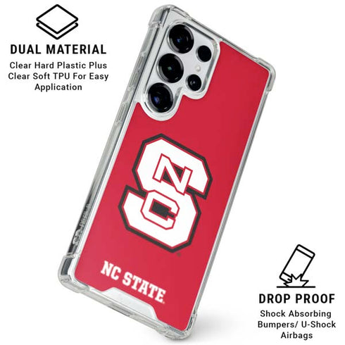 North Carolina State University Logo Red Galaxy S25 Ultra Clear Case